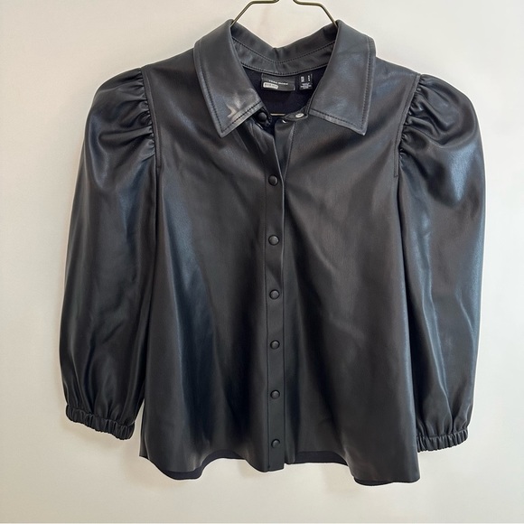 Vero Moda women’s leather button down - Picture 1 of 4